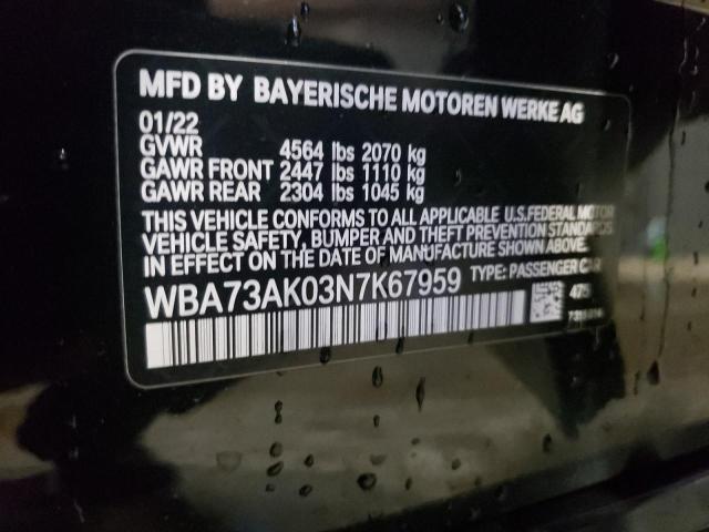 WBA73AK03N7K67959 BMW 228XI