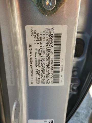 1HGCV1F37LA141394 Honda Accord Sport