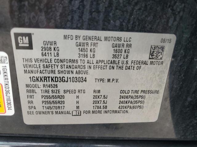 1GKKRTKD3GJ103034 GMC Acadia Denali