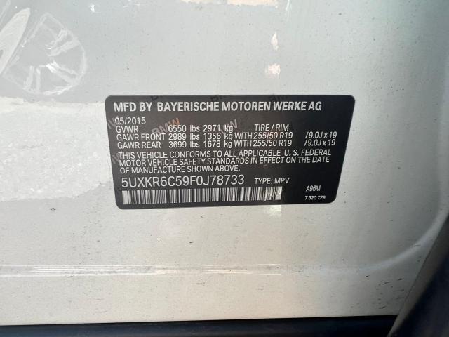 5UXKR6C59F0J78733 BMW X5 Xdrive50i