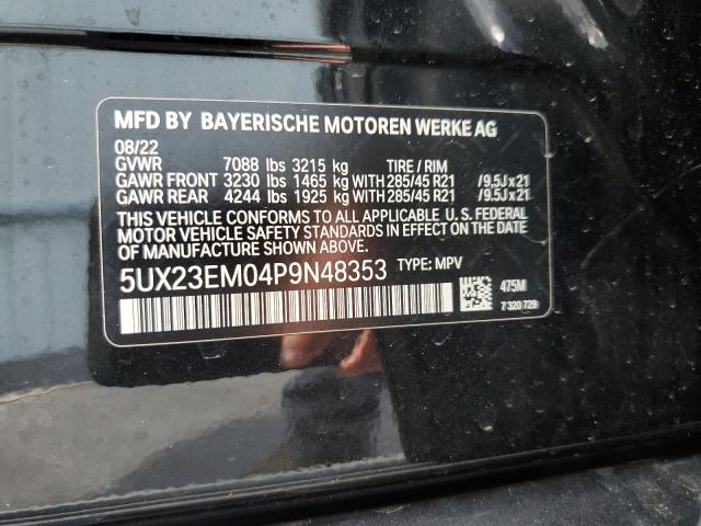 5UX23EM04P9N48353 BMW X7 Xdrive40i