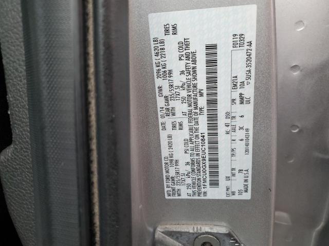1FMCU0GX9EUC10841 Ford ESCAPE SE