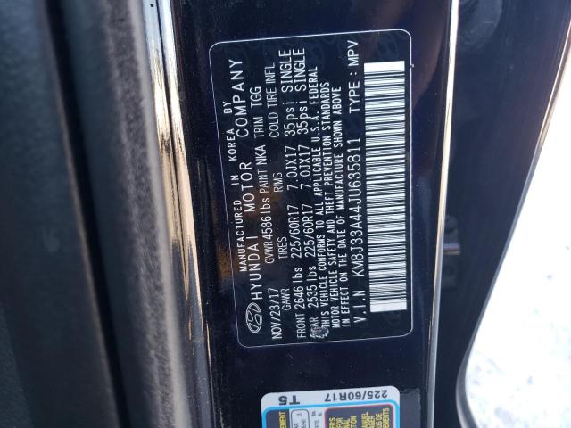 KM8J33A44JU635811 Hyundai TUCSON SEL