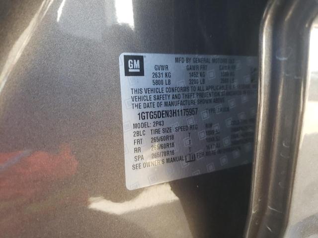1GTG5DEN3H1175957 GMC CANYON SLT