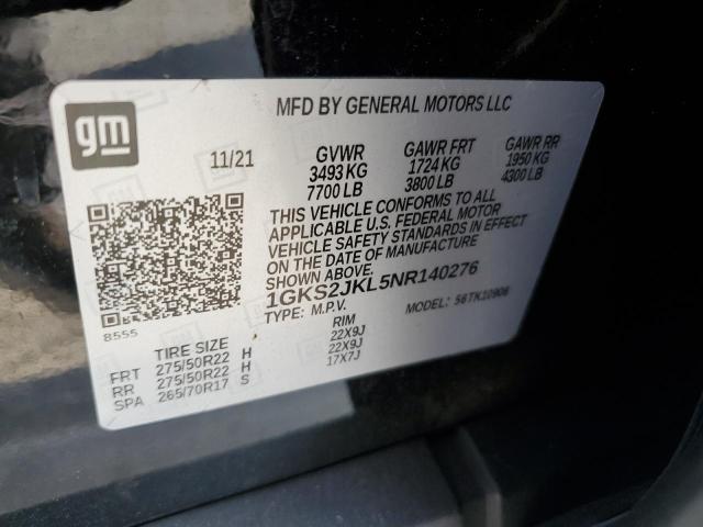 1GKS2JKL5NR140276 GMC YUKON XL DENALI