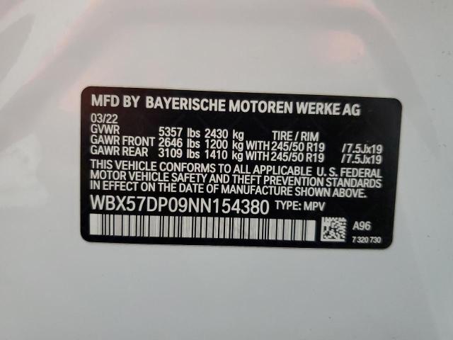 WBX57DP09NN154380 BMW X3 Xdrive30i