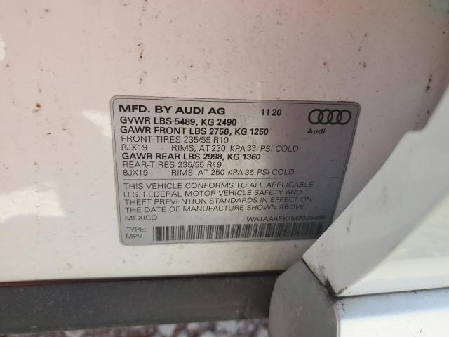 WA1AAAFY3M2025466 Audi Q5 PREMIUM