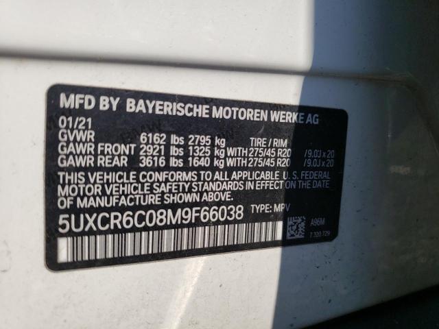 5UXCR6C08M9F66038 BMW X5 Xdrive40i