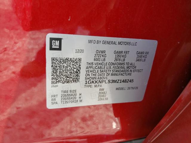 1GKKNPLS3MZ148245 GMC Acadia Denali