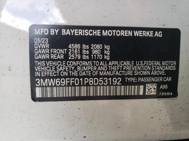3MW69FF01P8D53192 BMW 330I