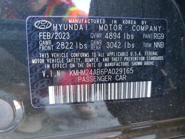 KMHM24AB6PA029165 Hyundai Ioniq 6 Se