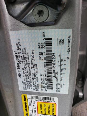 3FA6P0HD9KR172579 Ford FUSION SE