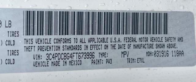 3C4PDCBG4FT673996 Dodge Journey Sxt
