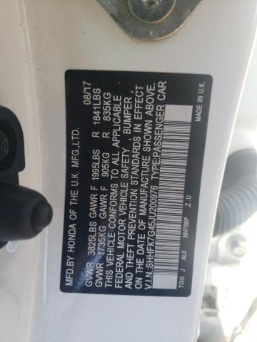 SHHFK7G45JU200976 Honda Civic Sport