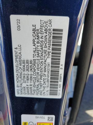 19UUB6F4XNA001541 Acura Tlx Technology