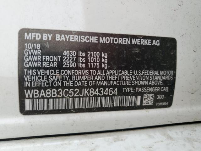 WBA8B3C52JK843464 BMW 340 I