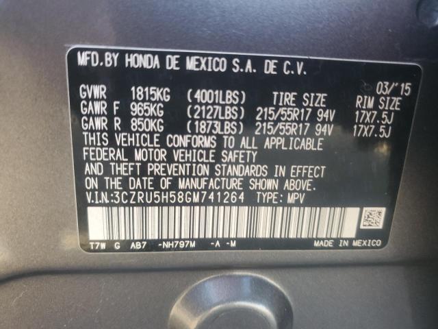3CZRU5H58GM741264 Honda HR-V EX