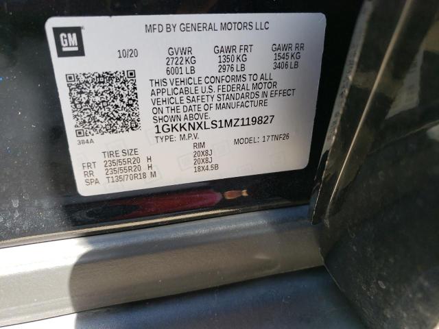 1GKKNXLS1MZ119827 GMC Acadia Denali