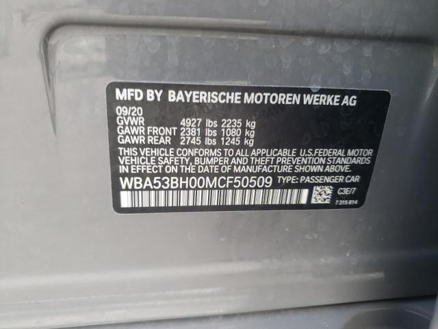 WBA53BH00MCF50509 BMW 530 I