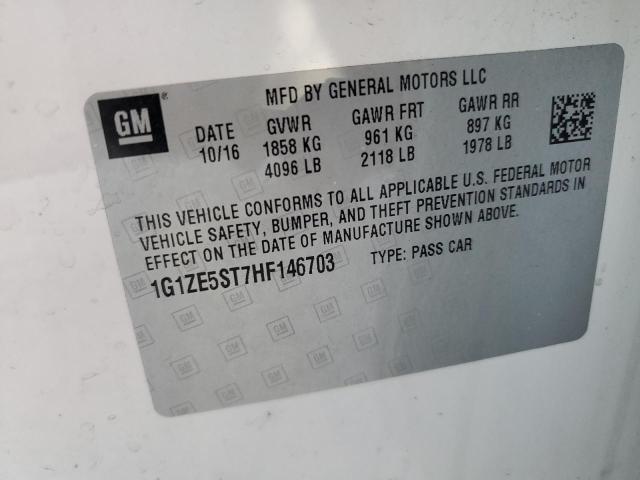 1G1ZE5ST7HF146703 Chevrolet MALIBU LT