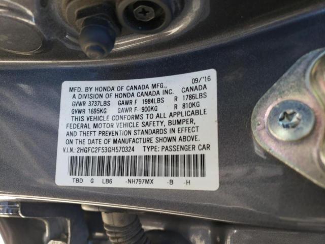 2HGFC2F53GH570324 Honda Civic Lx