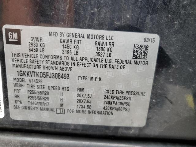 1GKKVTKD5FJ308493 GMC Acadia Denali