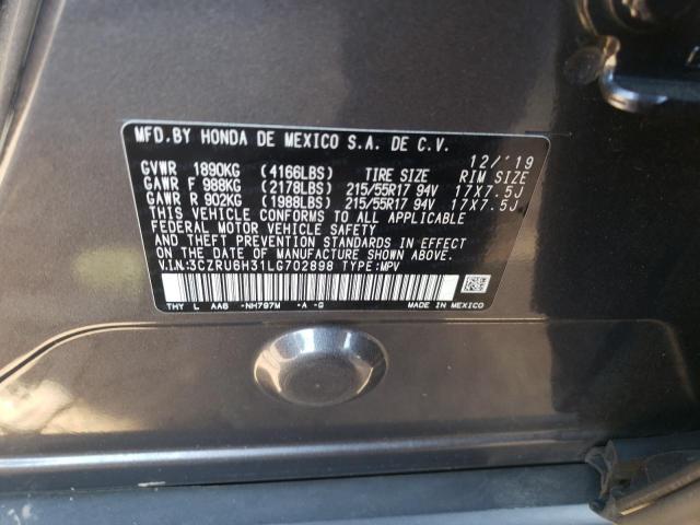 3CZRU6H31LG702898 Honda HR-V LX