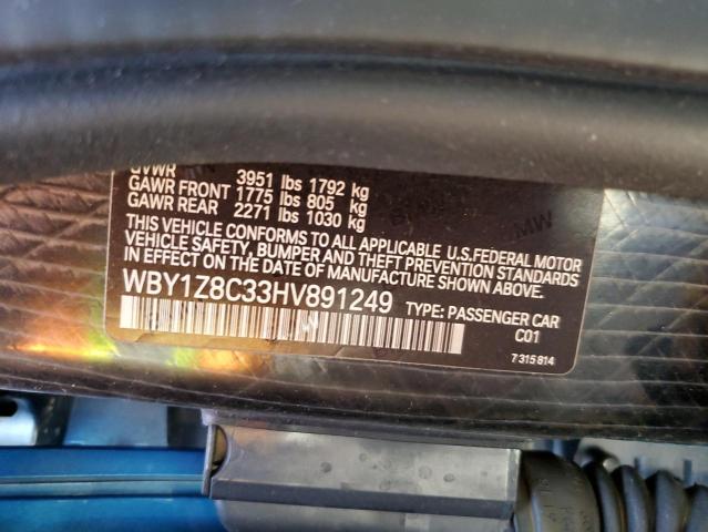 WBY1Z8C33HV891249 BMW I3 REX