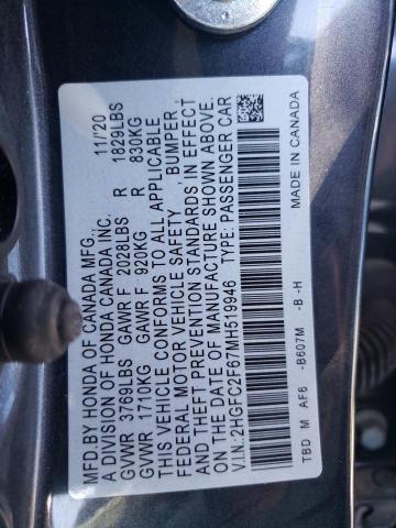 2HGFC2F67MH519946 Honda Civic Lx
