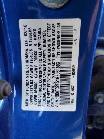 19XFC2F51GE031503 Honda Civic Lx