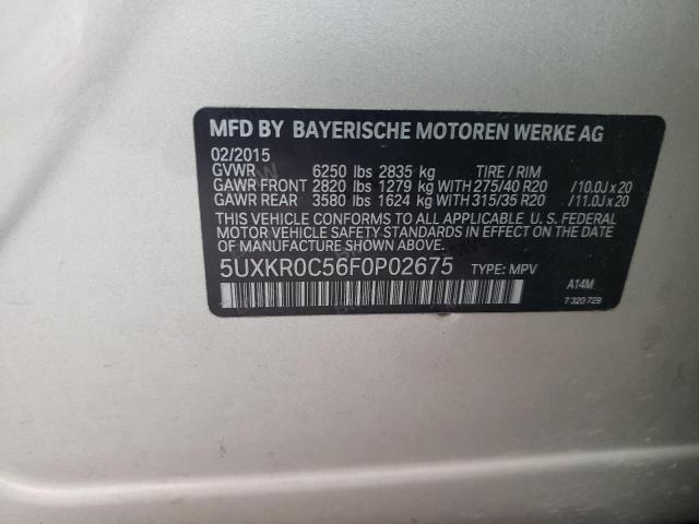 5UXKR0C56F0P02675 BMW X5 Xdrive35i