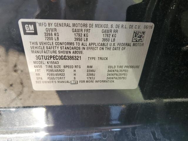 3GTU2PEC0GG386321 GMC Sierra K1500 Denali