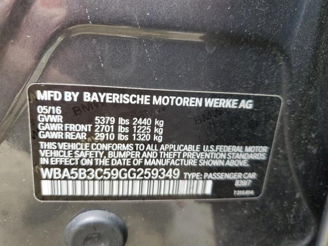 WBA5B3C59GG259349 BMW 535 XI