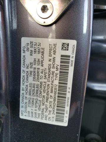 2HKRW2H86KH663512 Honda CR-V EXL