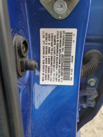 19XFC2F5XHE222287 Honda Civic Lx