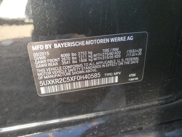5UXKR2C5XF0H40585 BMW X5 Sdrive35i