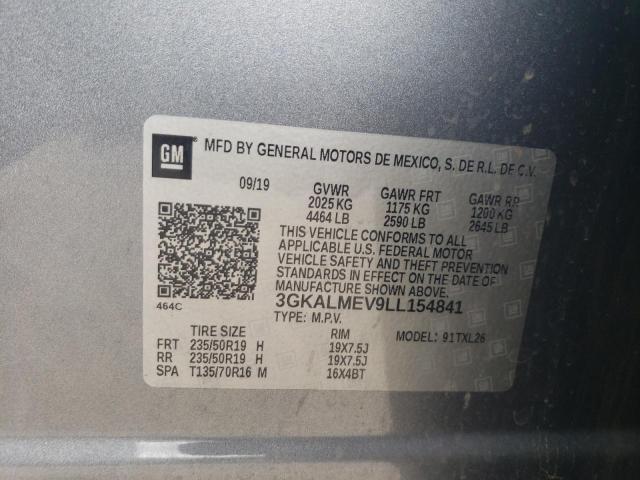 3GKALMEV9LL154841 GMC Terrain Sle