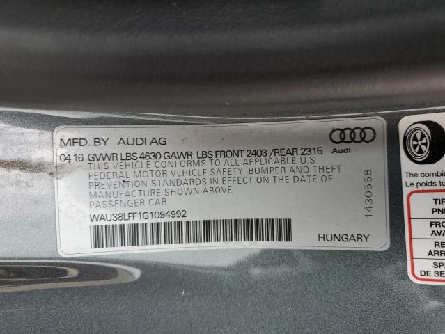 WAU38LFF1G1094992 Audi A3 Premium Plus