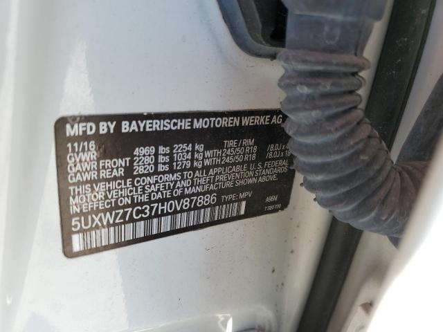 5UXWZ7C37H0V87886 BMW X3 Sdrive28i
