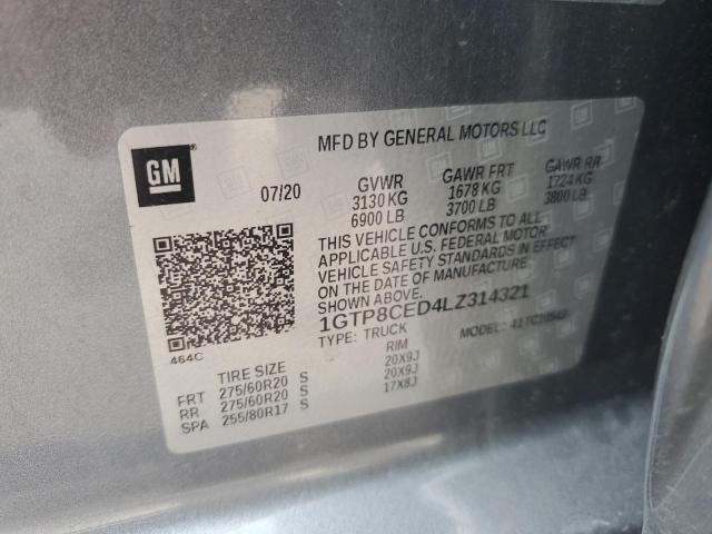 1GTP8CED4LZ314321 GMC Sierra C1500 Elevation