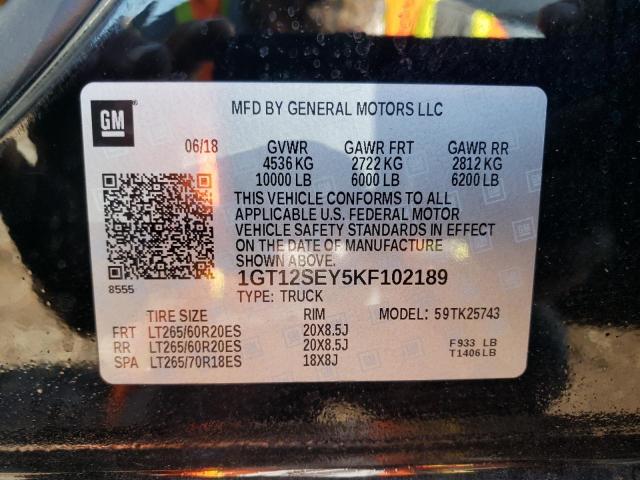 1GT12SEY5KF102189 GMC Sierra K2500 Denali