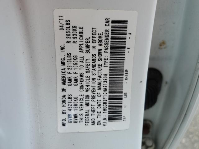 1HGCR2F10HA213908 Honda Accord Sport Special Edition