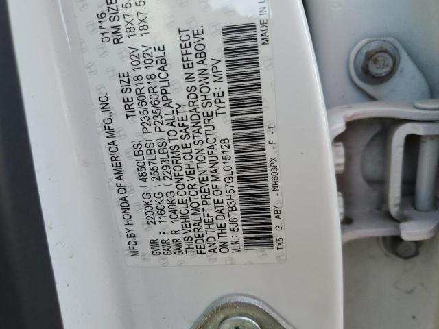 5J8TB3H57GL015128 Acura Rdx Technology
