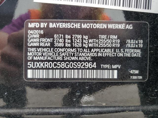5UXKR0C58G0S92964 BMW X5 Xdrive35i
