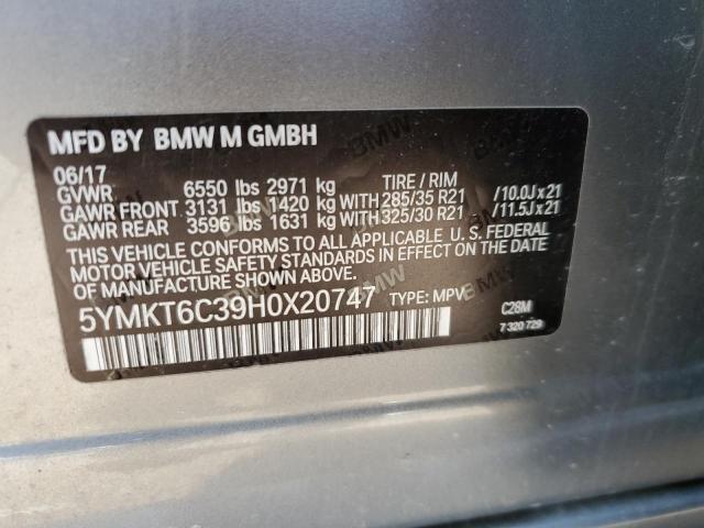 5YMKT6C39H0X20747 BMW X5 M