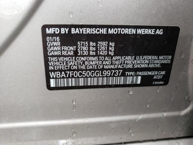 WBA7F0C50GGL99737 BMW 750 I