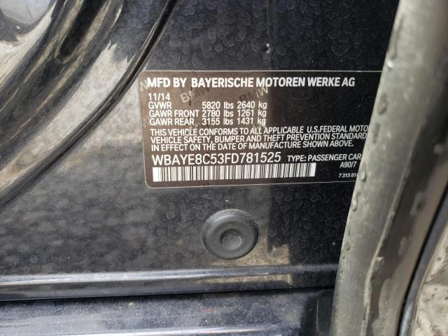 WBAYE8C53FD781525 BMW 750 LI