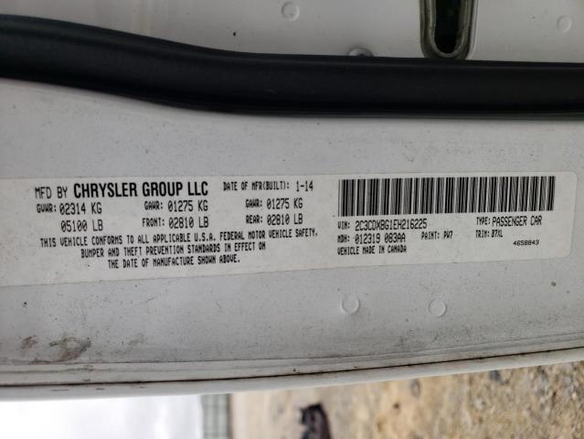 2C3CDXBG1EH216225 Dodge Charger Se