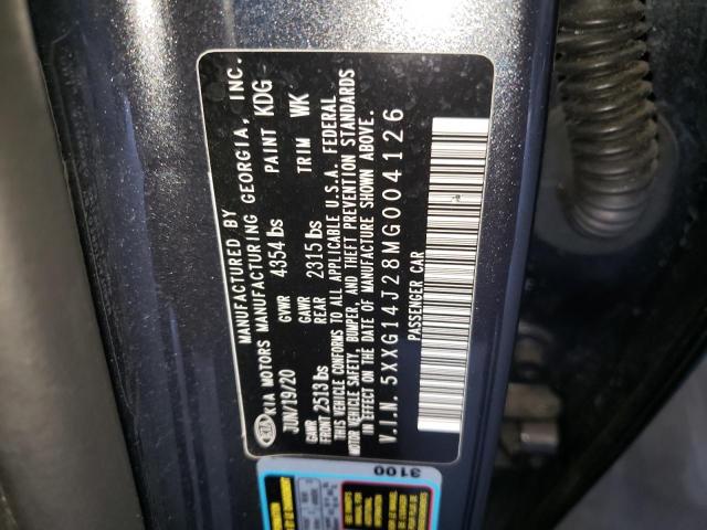 5XXG14J28MG004126 KIA K5 LXS
