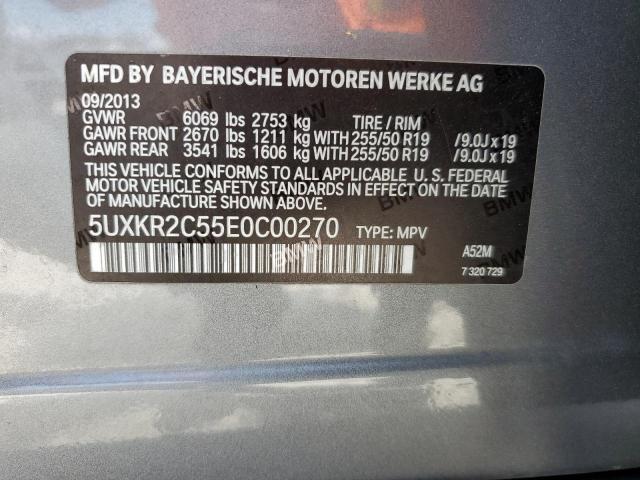 5UXKR2C55E0C00270 BMW X5 Sdrive35i